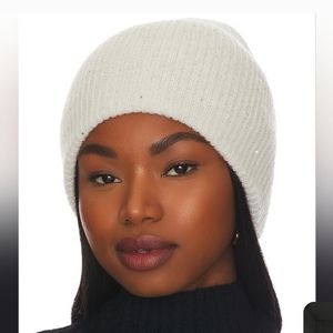 Hat Attack Sparkle Beanie In Winter White New with Tags